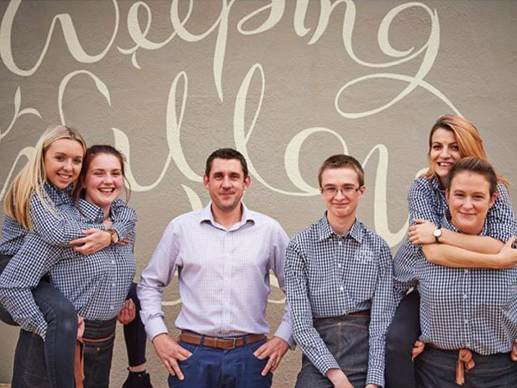The Weeping Willow branding